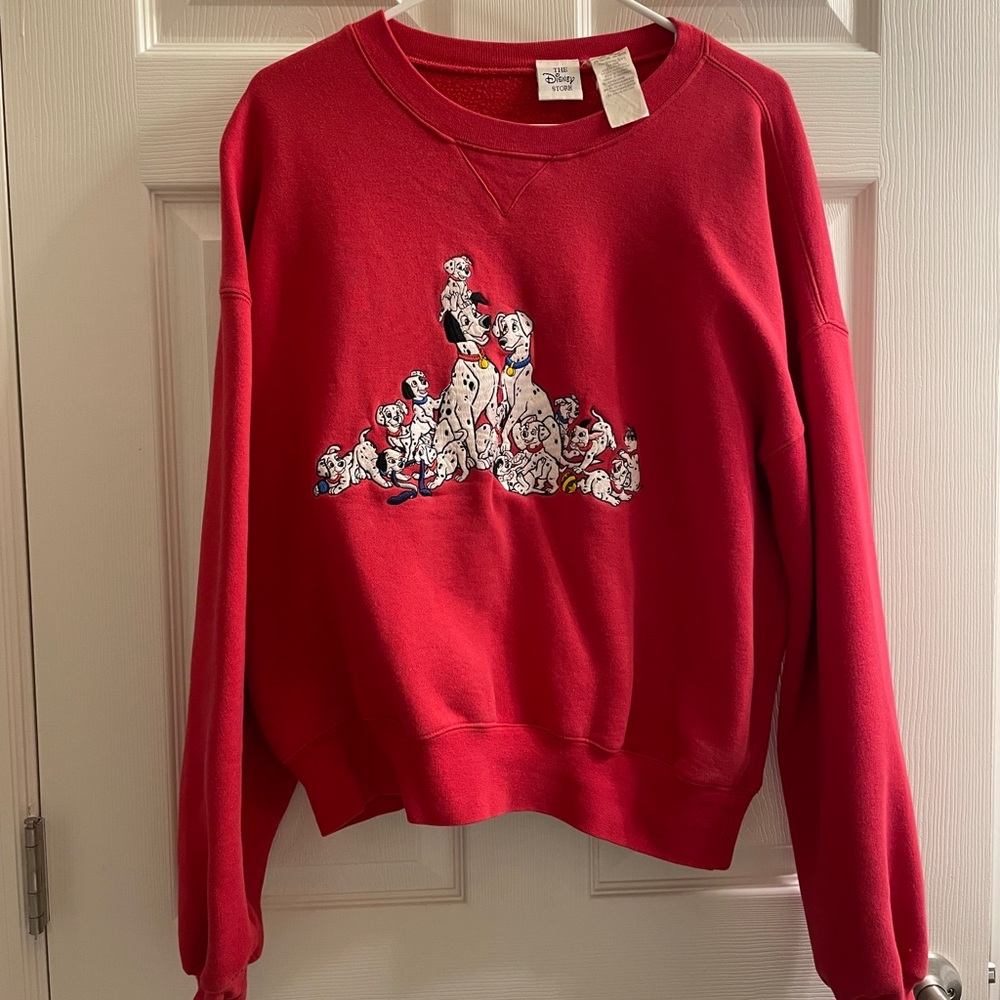 Disney Store 101 Dalmatians crew neck sweatshirt